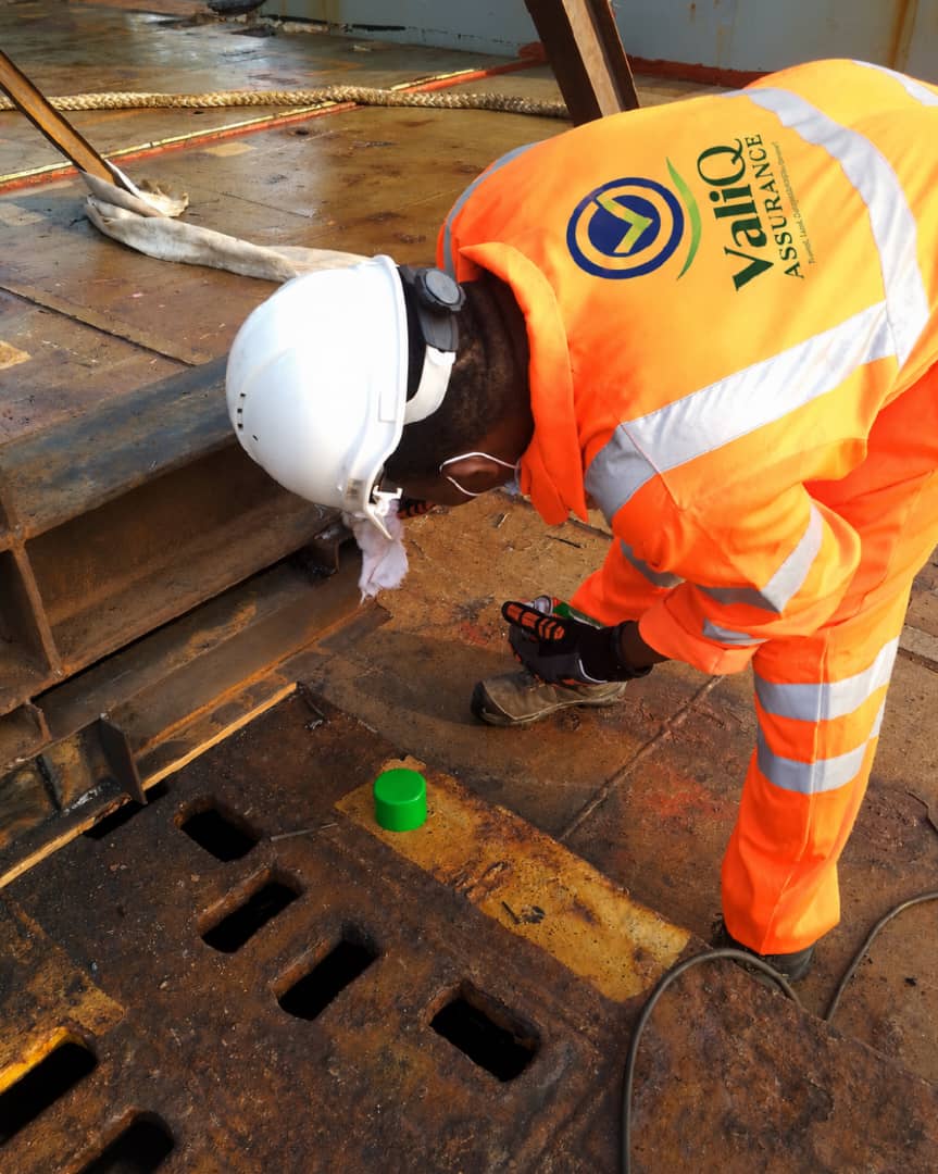 Non-destructive testing inspection